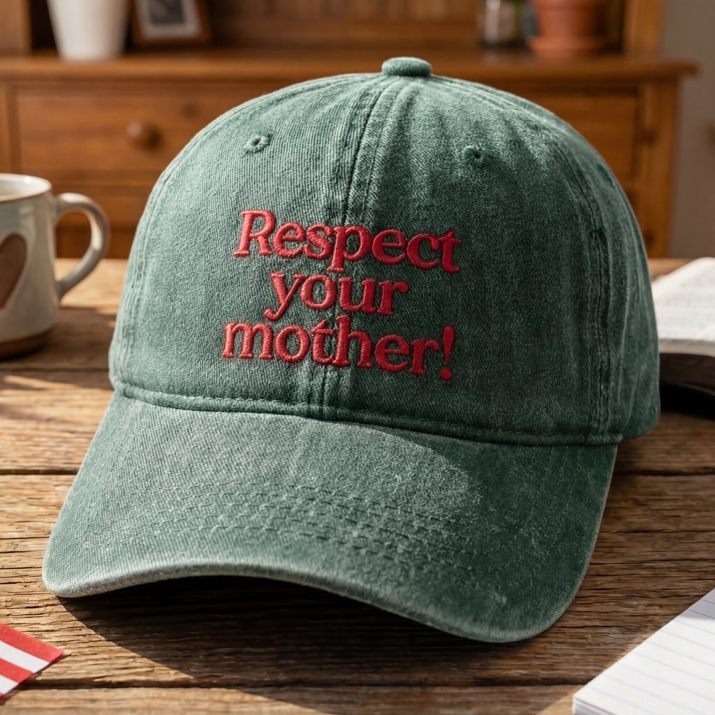 Respect Your Mother! Washed Cap