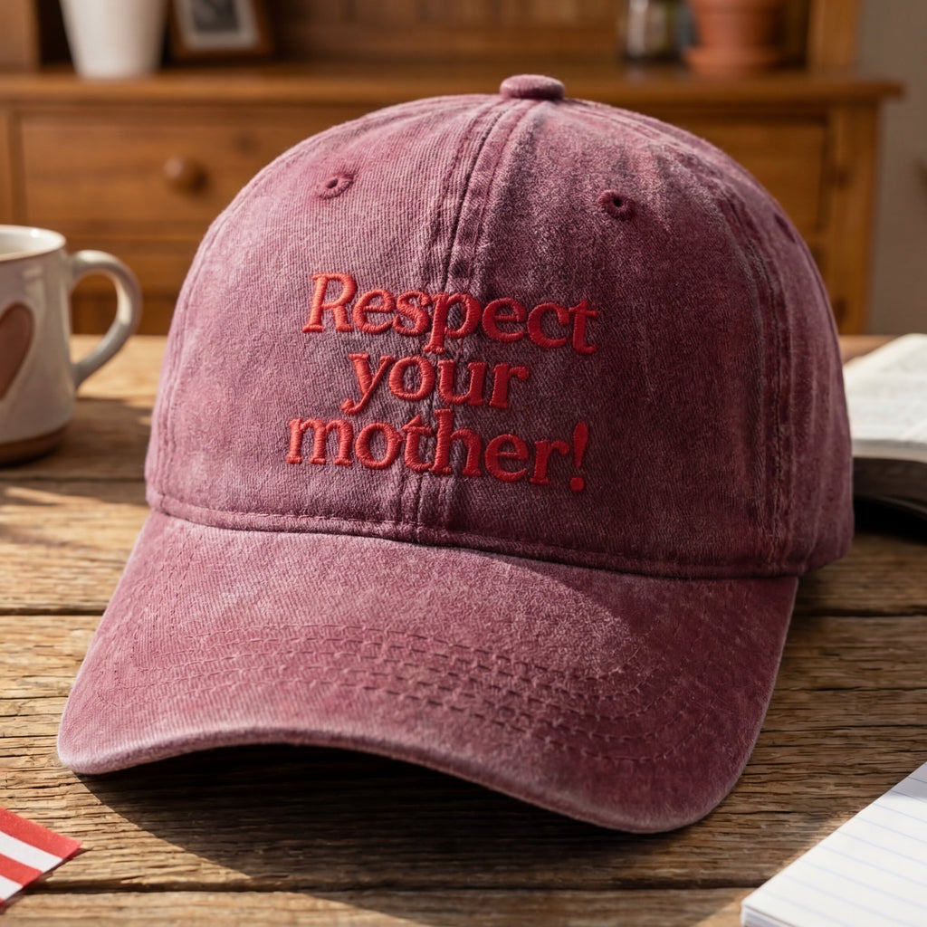 Respect Your Mother! Washed Cap