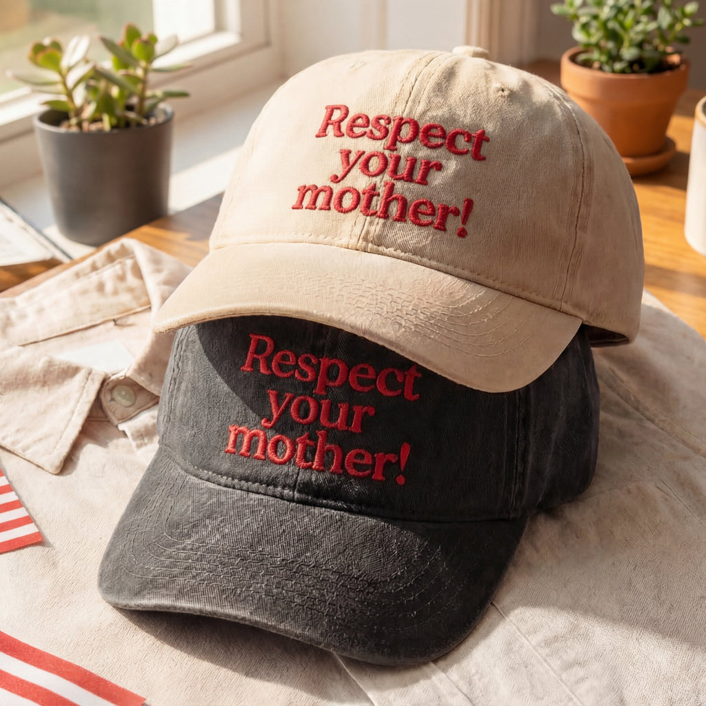Respect Your Mother! Washed Cap