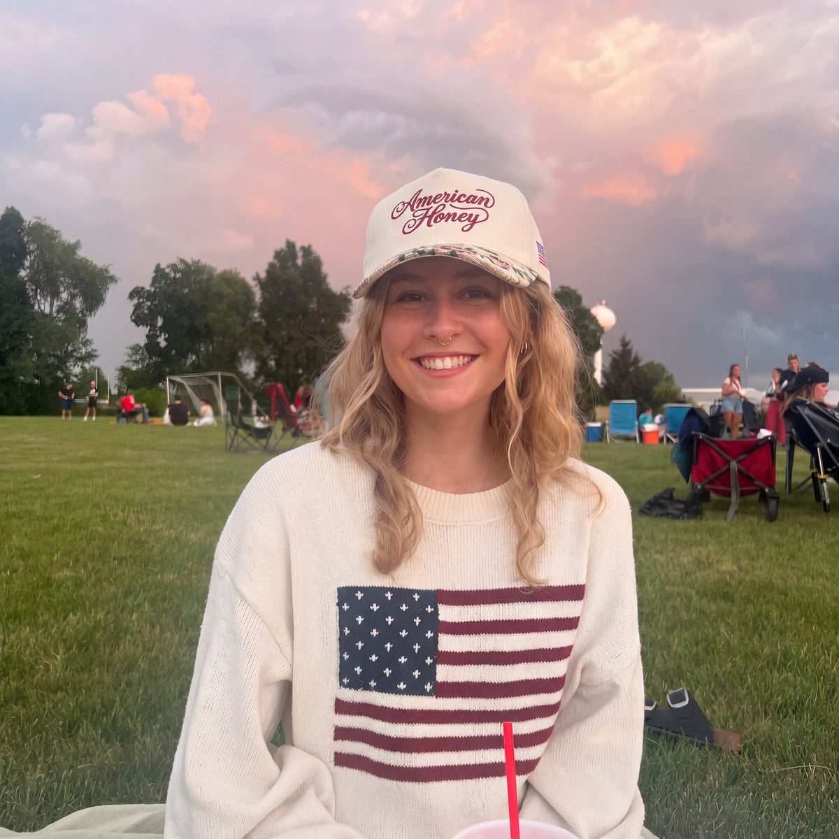 American Honey FLoral Hat