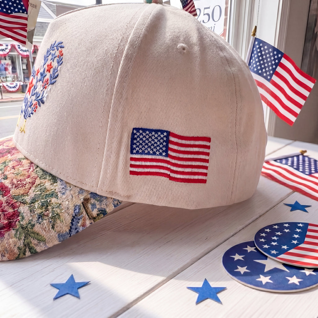 Chicken 4th of July FLoral Hat