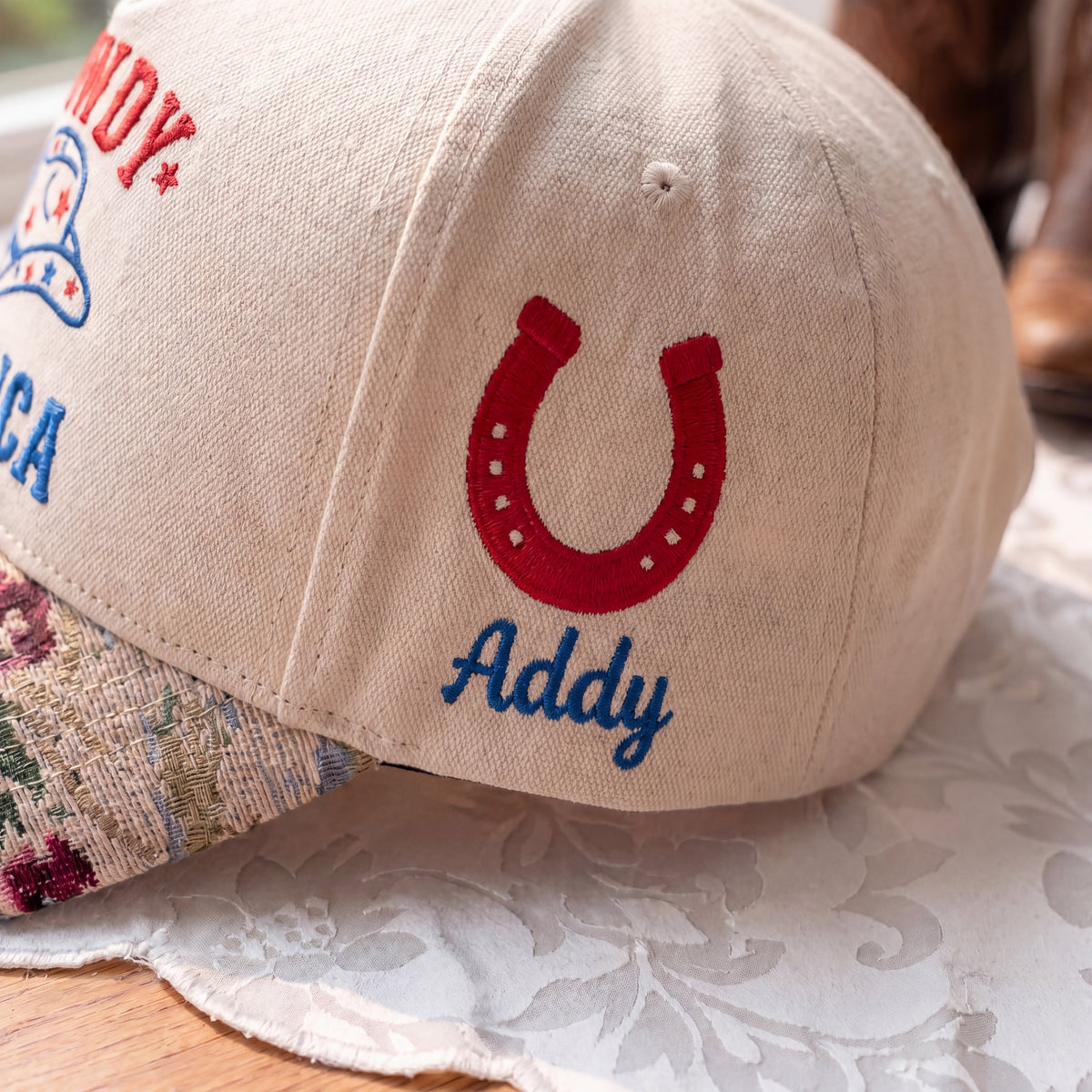 Howdy America Floral Hat