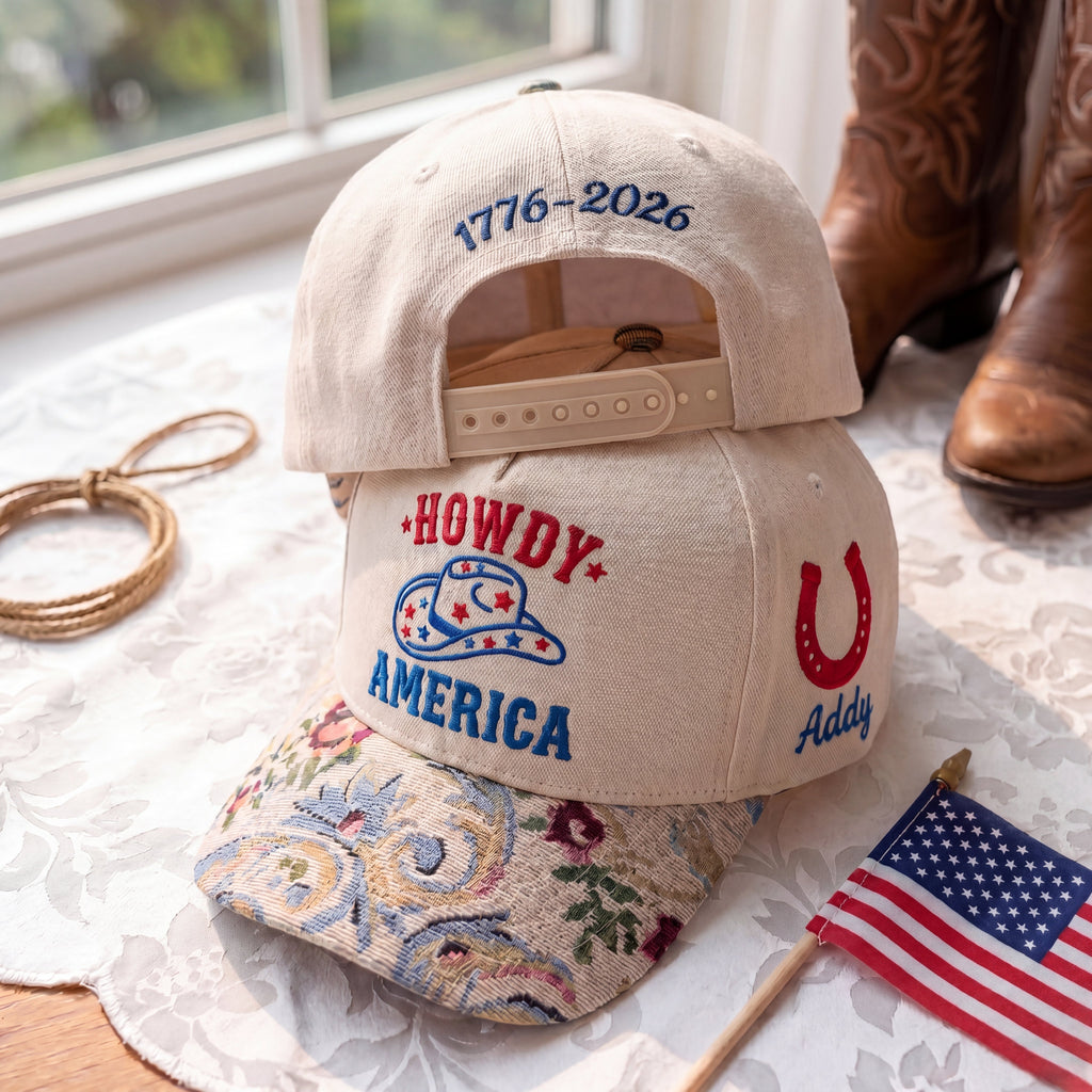 Howdy America Floral Hat