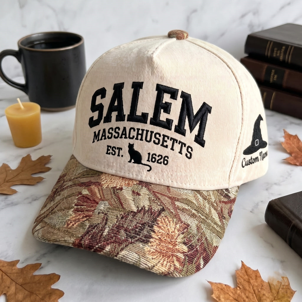 Salem Massachusetts Tapestry Brim Hat