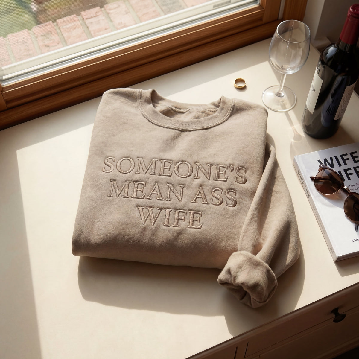 Someone's Mean Ass Wife Embroidered Shirt