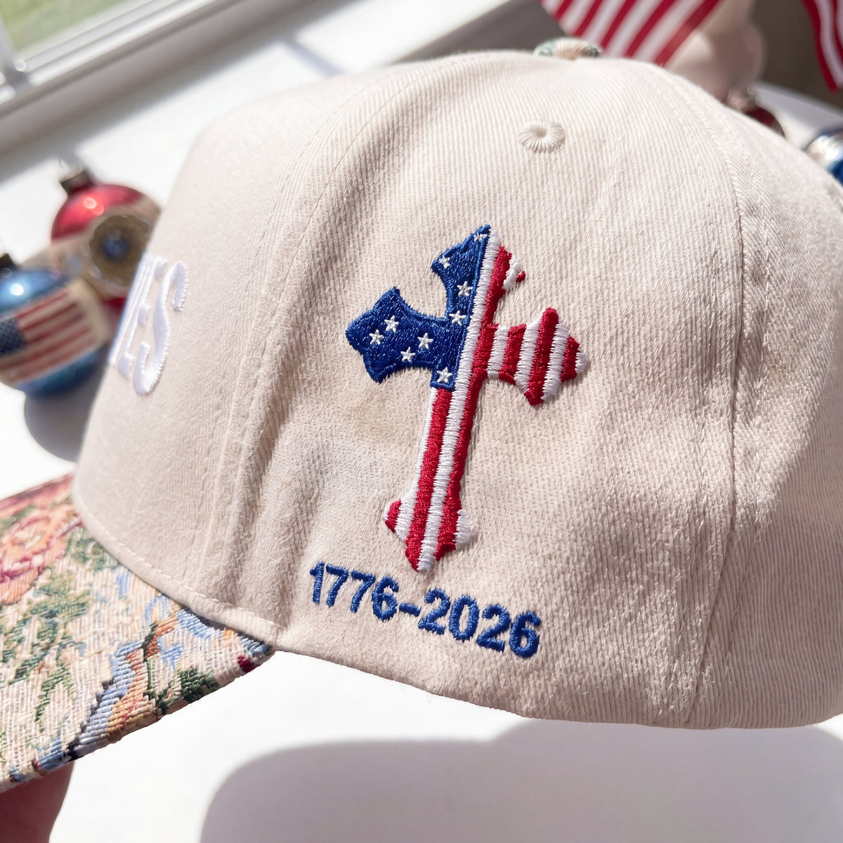 Jesus Save USA FLoral Hat