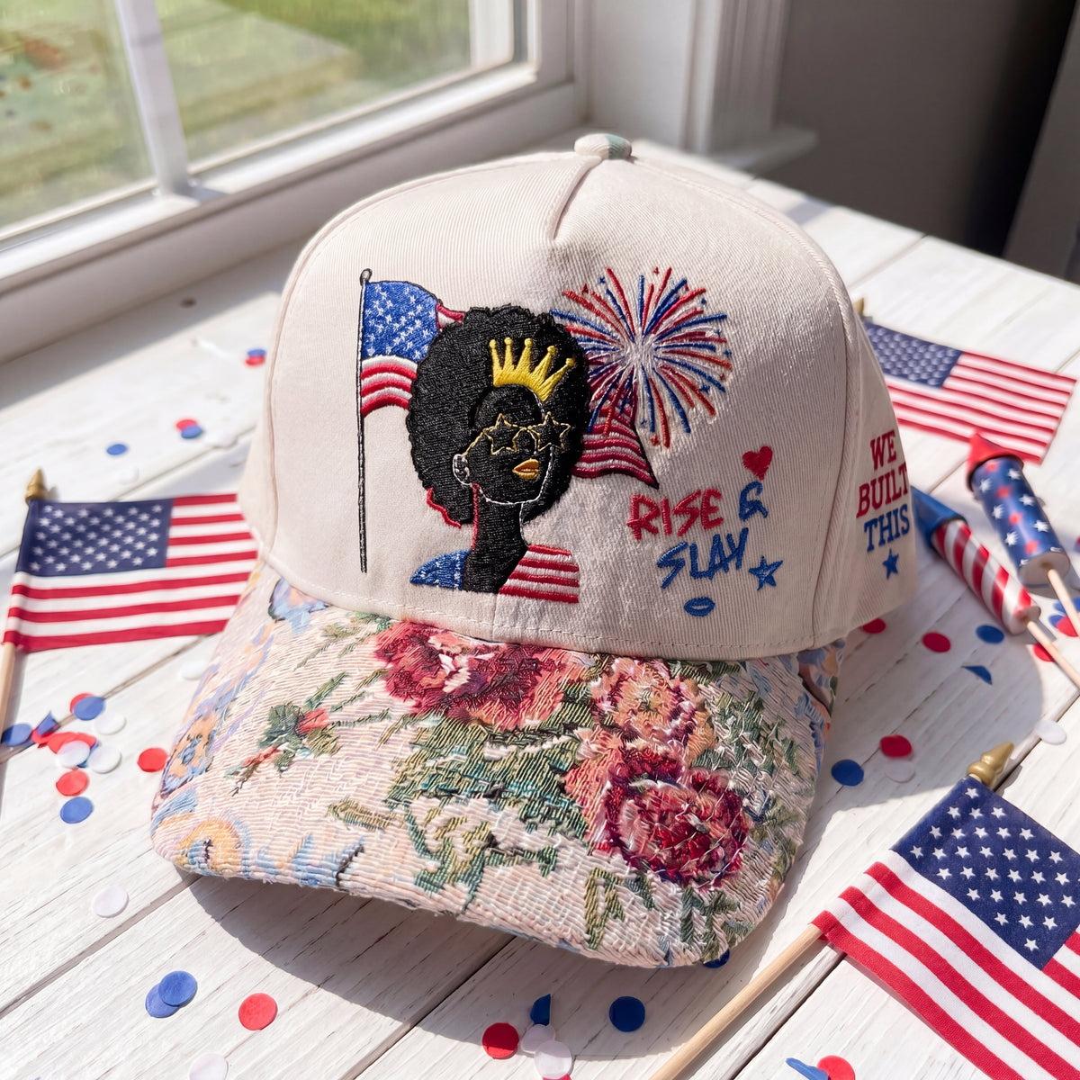 Rise n Slay FLoral Hat
