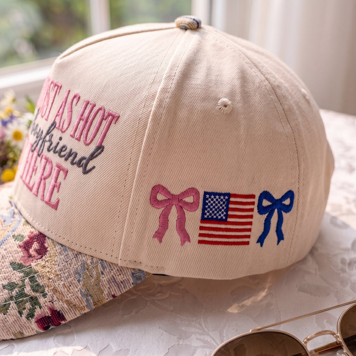 My Boyfriend Out Here 2 FLoral Hat
