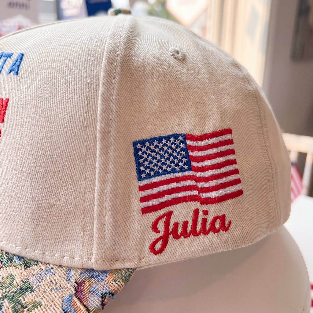 We'll Put A Boot In Your Ass It's The America Way FLoral Hat