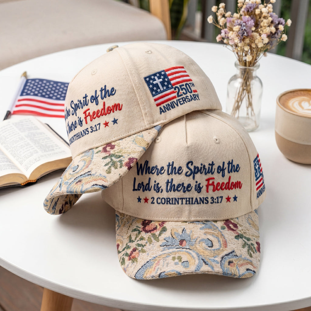 Lord, There Is Freedom FLoral Hat