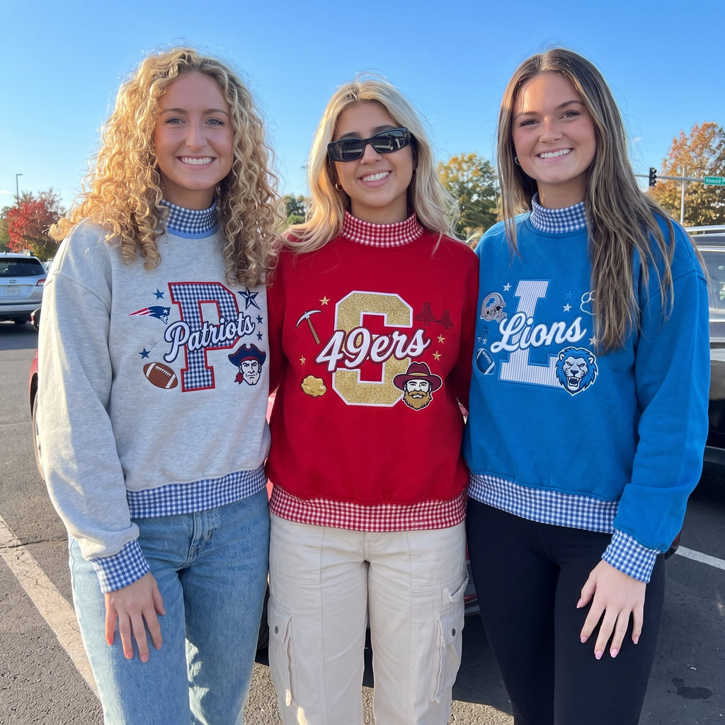 Build Your Own Team — Custom Gingham Mockneck