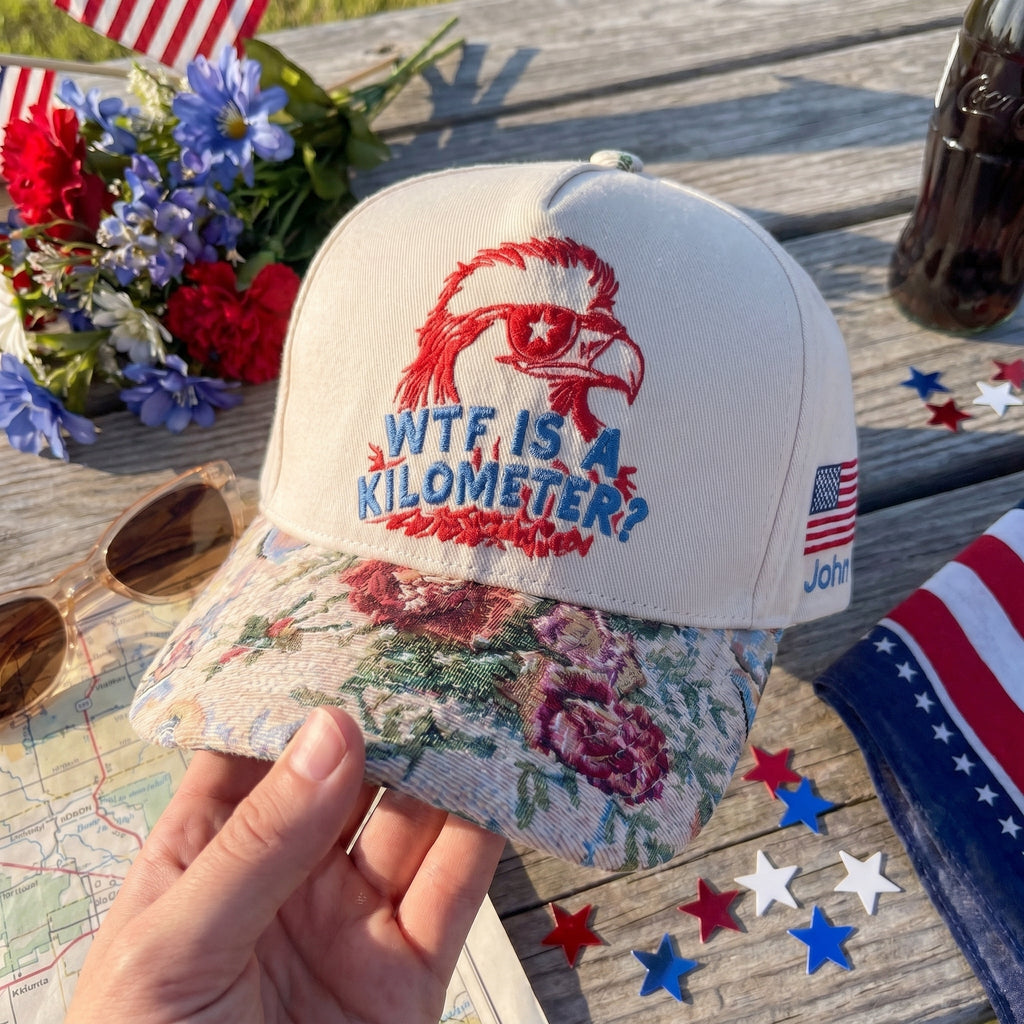 WTF Is A KiloMeter? FLoral Hat