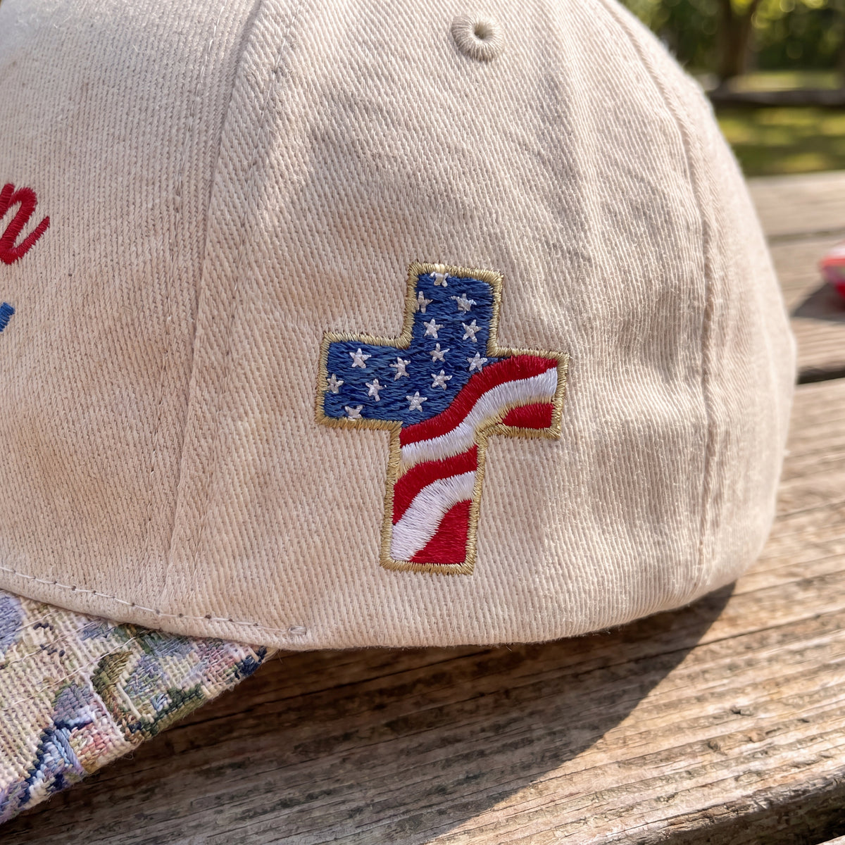 One Nation Under God FLoral Hat