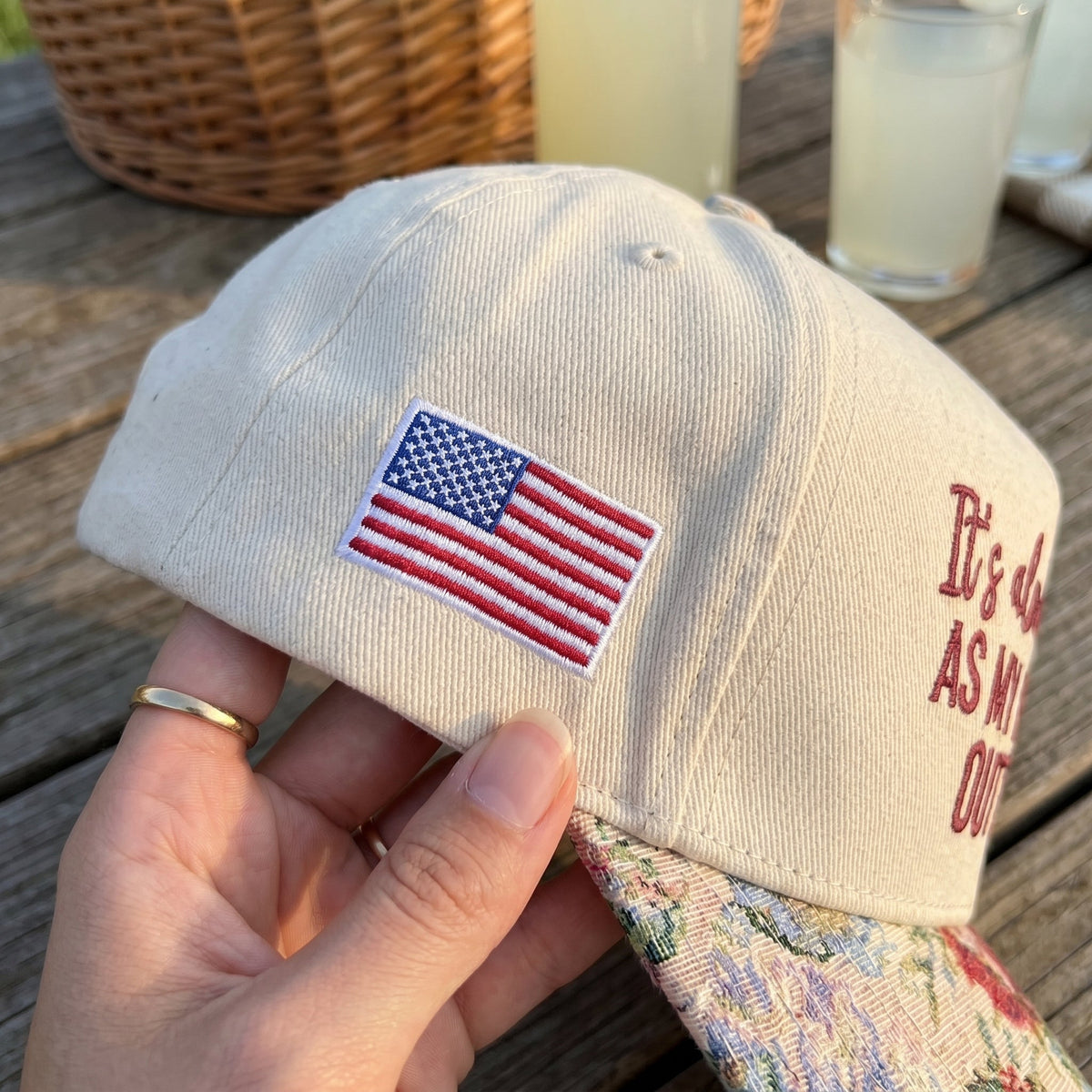 My Boyfriend Out Here FLoral Hat