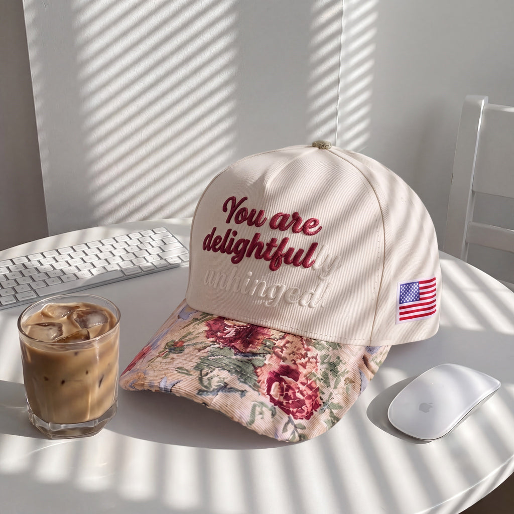 You Are Delightful Tapestry FLoral Hat