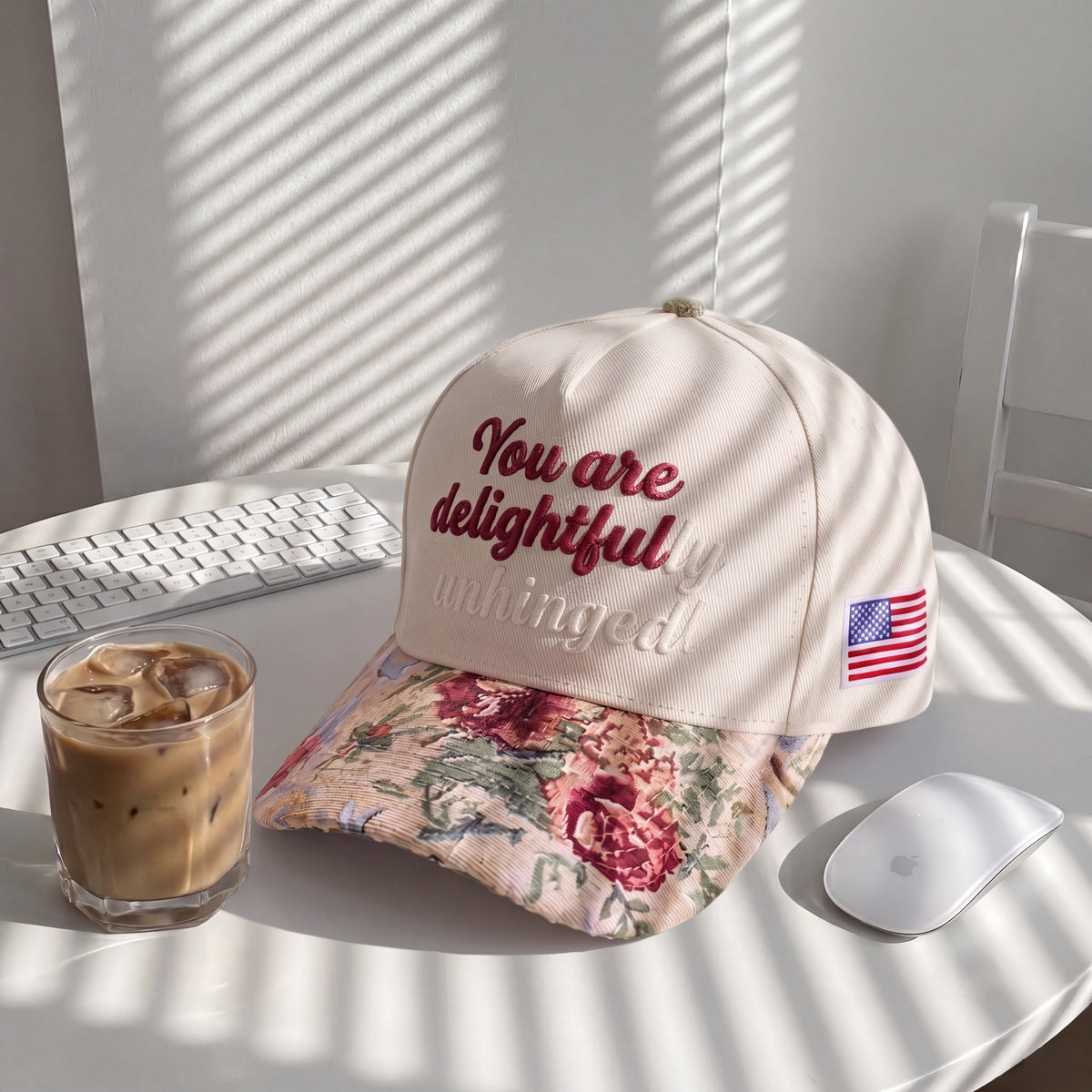 You Are Delightful Tapestry FLoral Hat