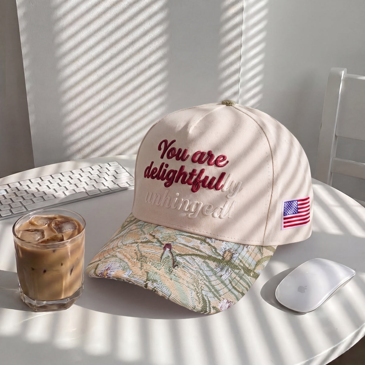You Are Delightful Tapestry FLoral Hat