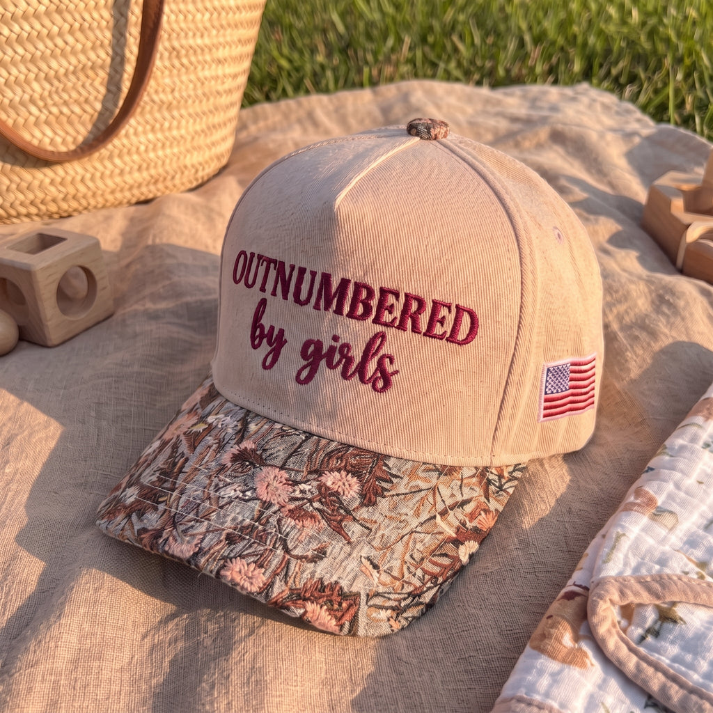Outnumbered By Girls FLoral Hat