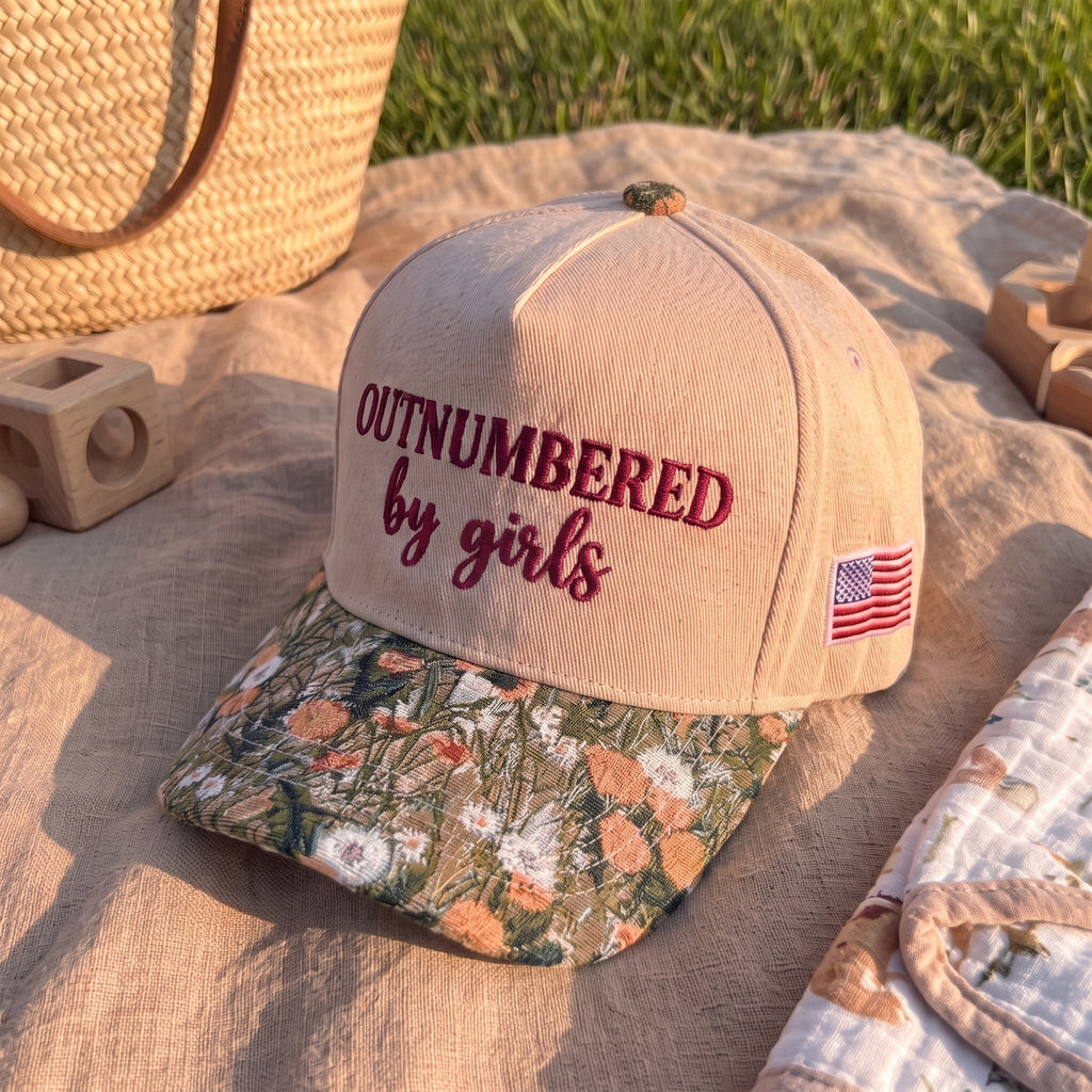 Outnumbered By Girls FLoral Hat