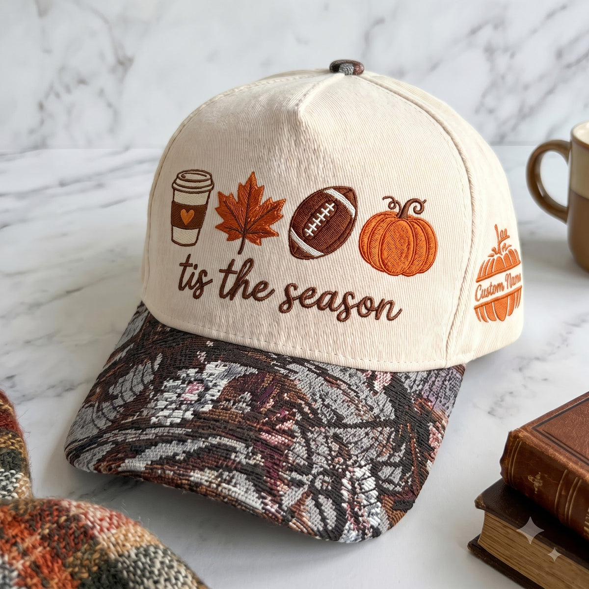 Game Day The Season Pumpkin Tapestry Brim Hat