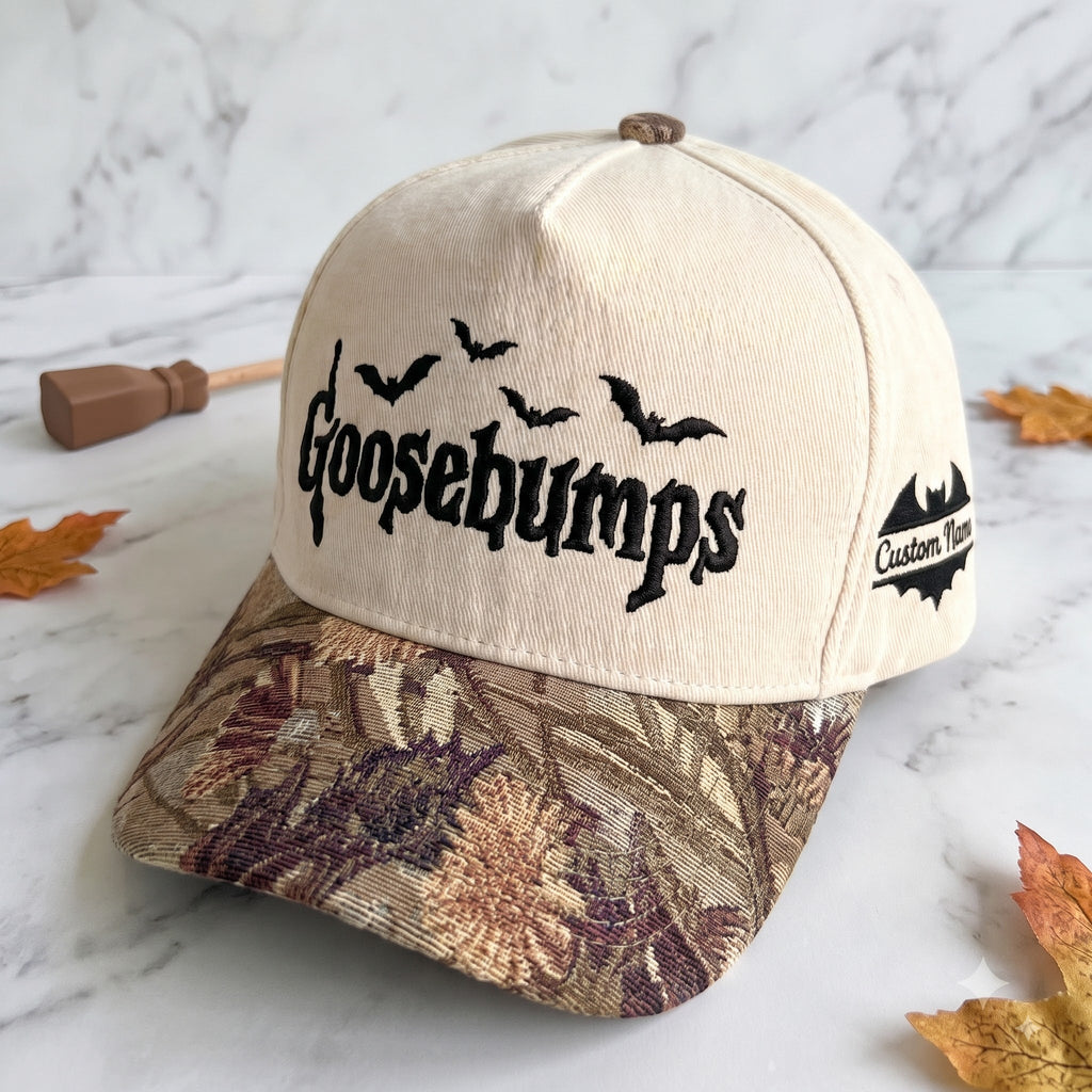 Goosebumps Pumpkin Tapestry Brim Hat