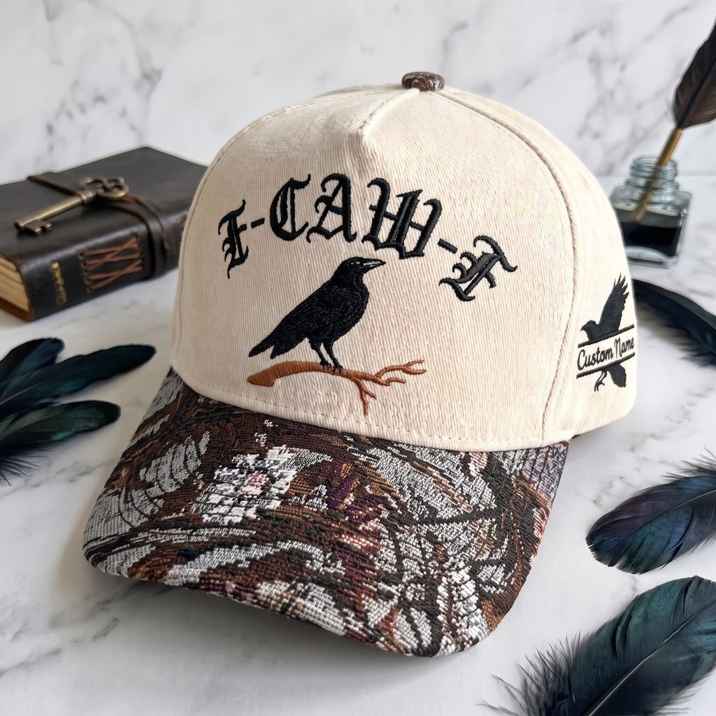 F-Caw-F Pumpkin Tapestry Brim Hat