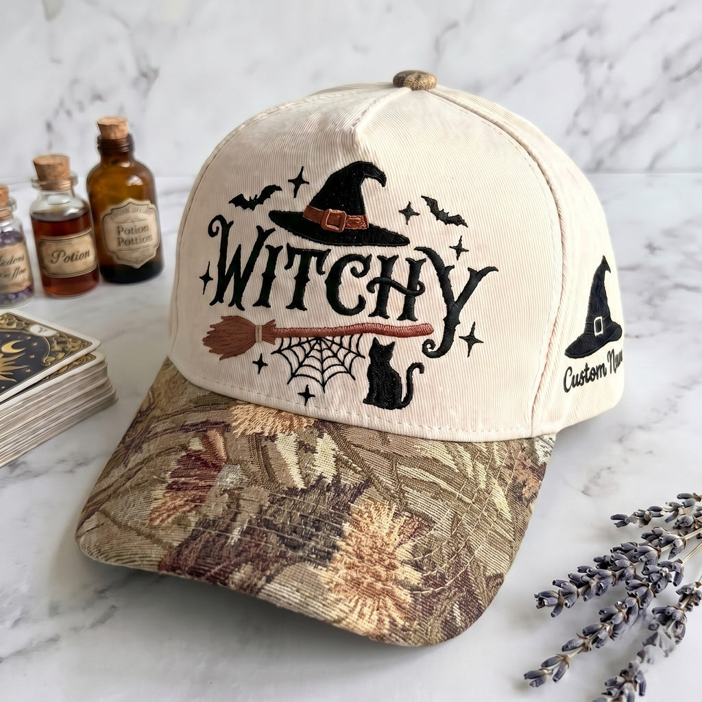 Witchy Tapestry Brim Hat
