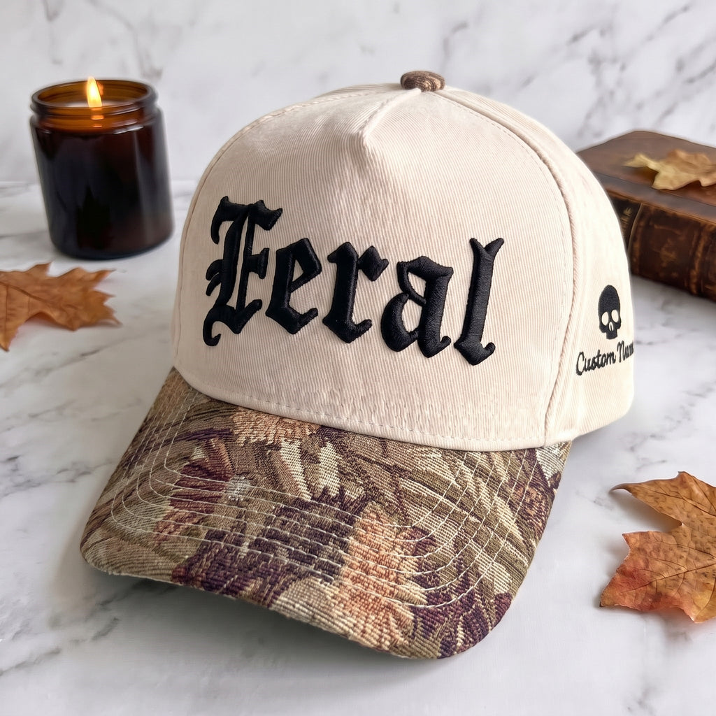 Feral Pumpkin Tapestry Brim Hat