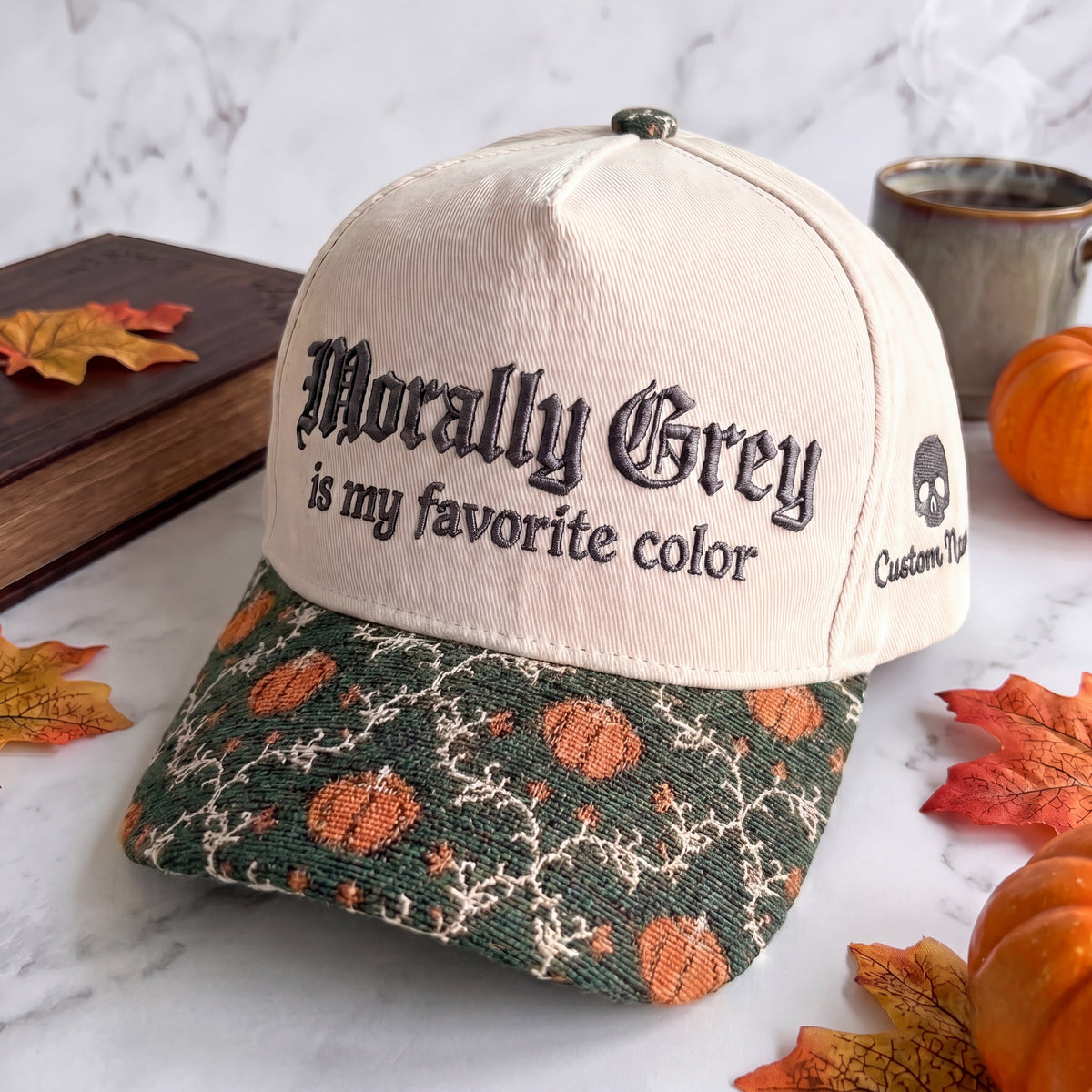 Morally Grey Tapestry Brim Hat