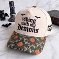 Vibing Demons Tapestry Brim Hat