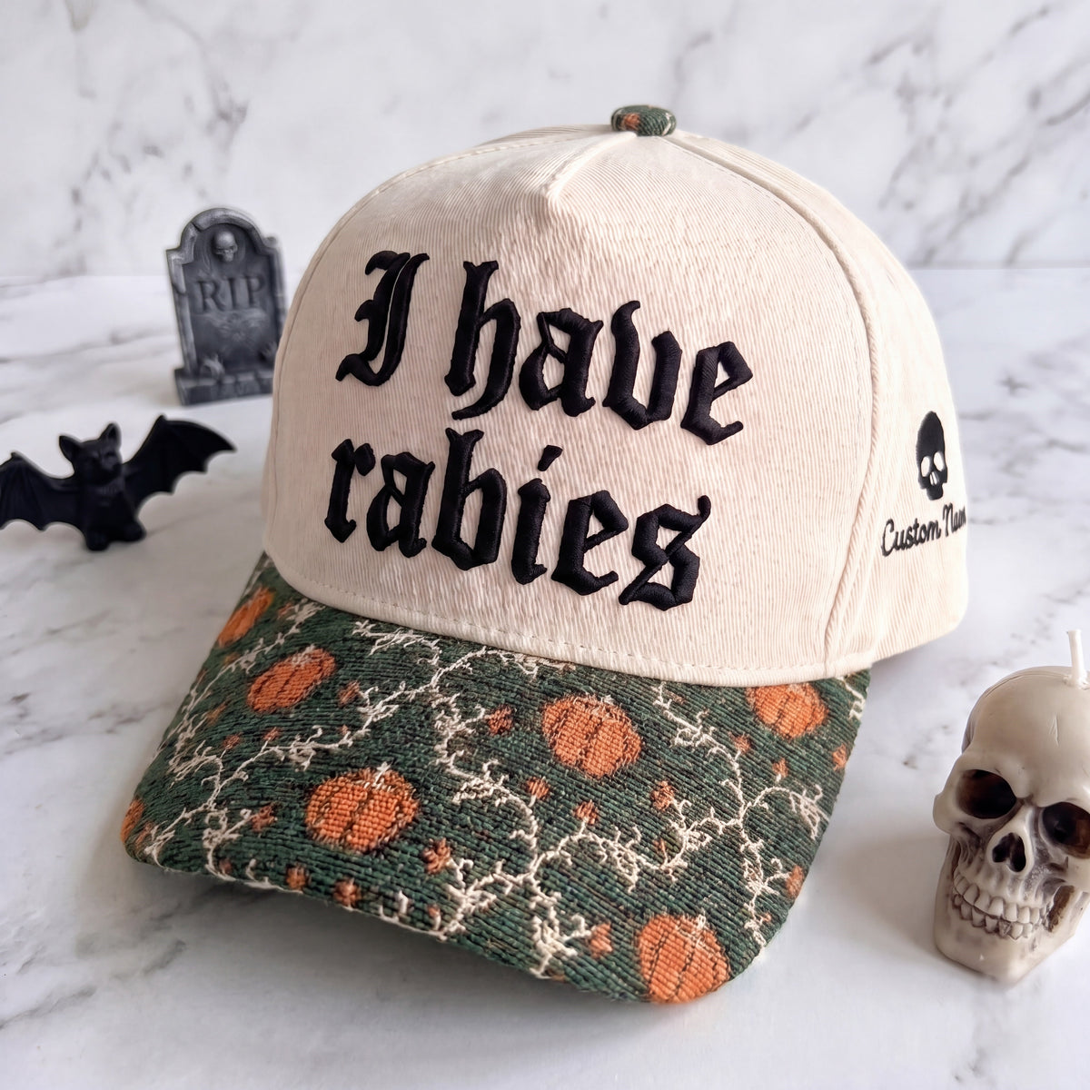 I Have Rabies Tapestry Brim Hat