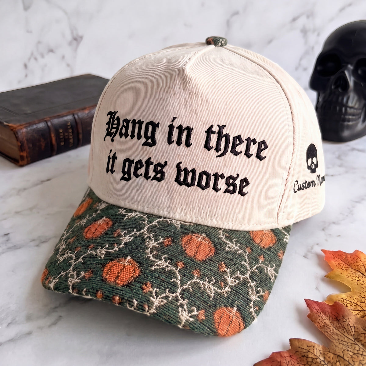Hang In There Tapestry Brim Hat