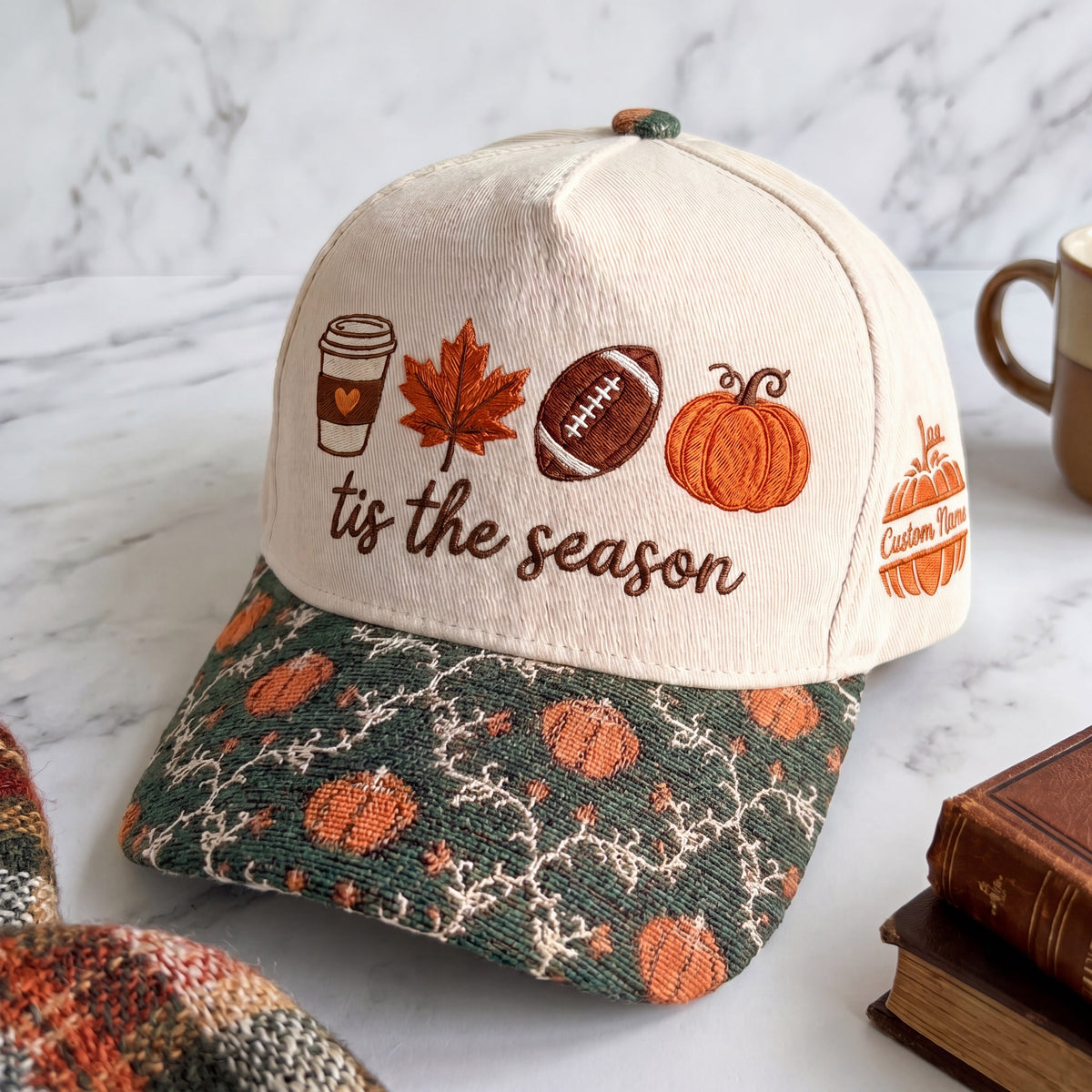 Game Day The Season Pumpkin Tapestry Brim Hat