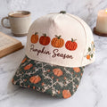 Pumpkin Season Tapestry Brim Hat