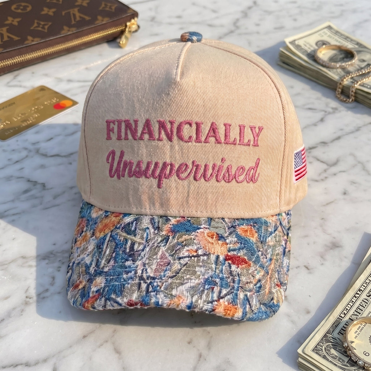 FINANCIALLY Unsupervised FLoral Hat
