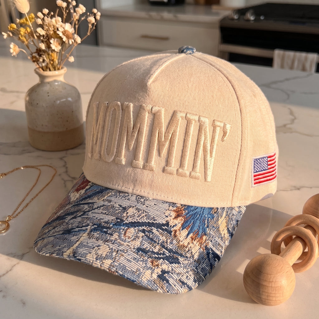 Mommin Tapestry FLoral Hat