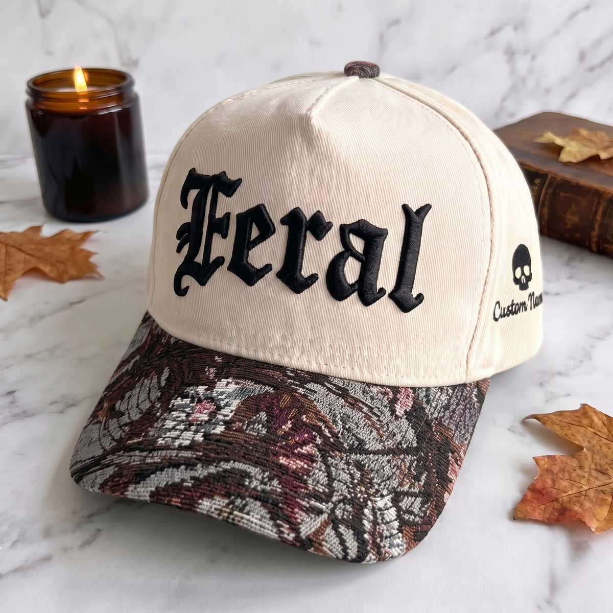 Feral Pumpkin Tapestry Brim Hat
