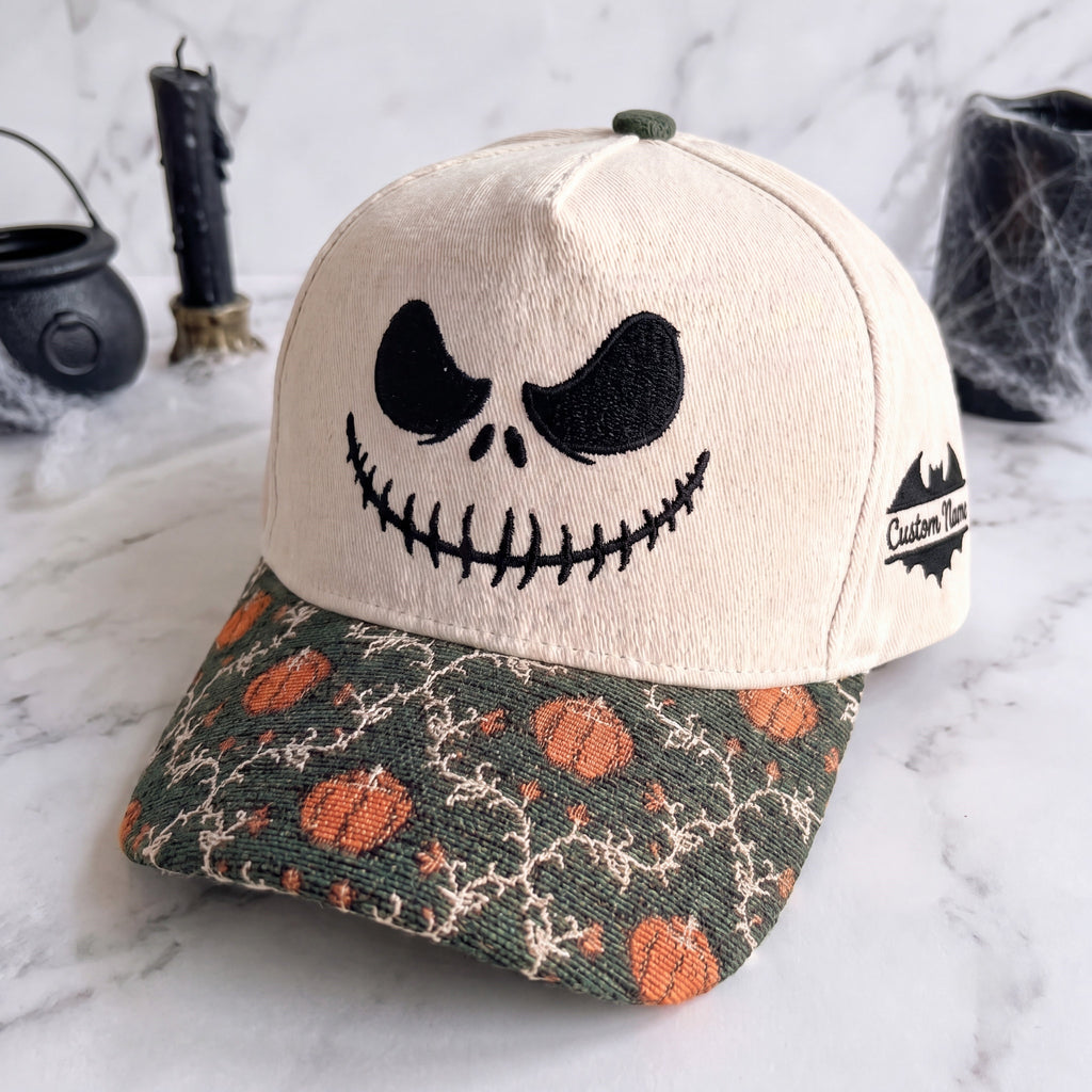 Husband Jack Pumpkin Tapestry Brim Hat
