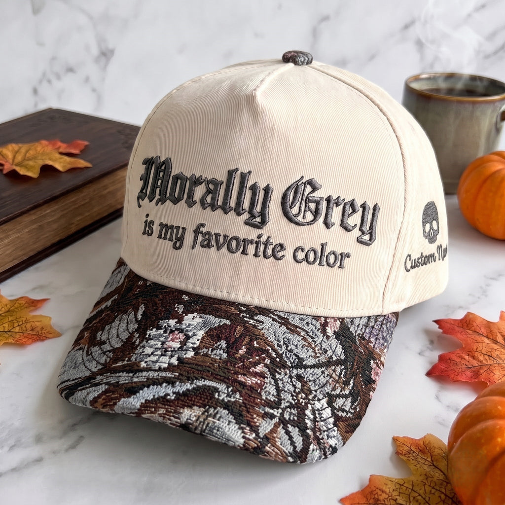 Morally Grey Tapestry Brim Hat