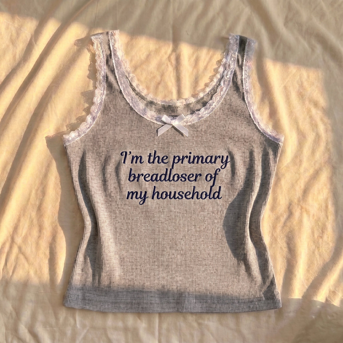 I'm The Primary Breadloser Lace Tank Top