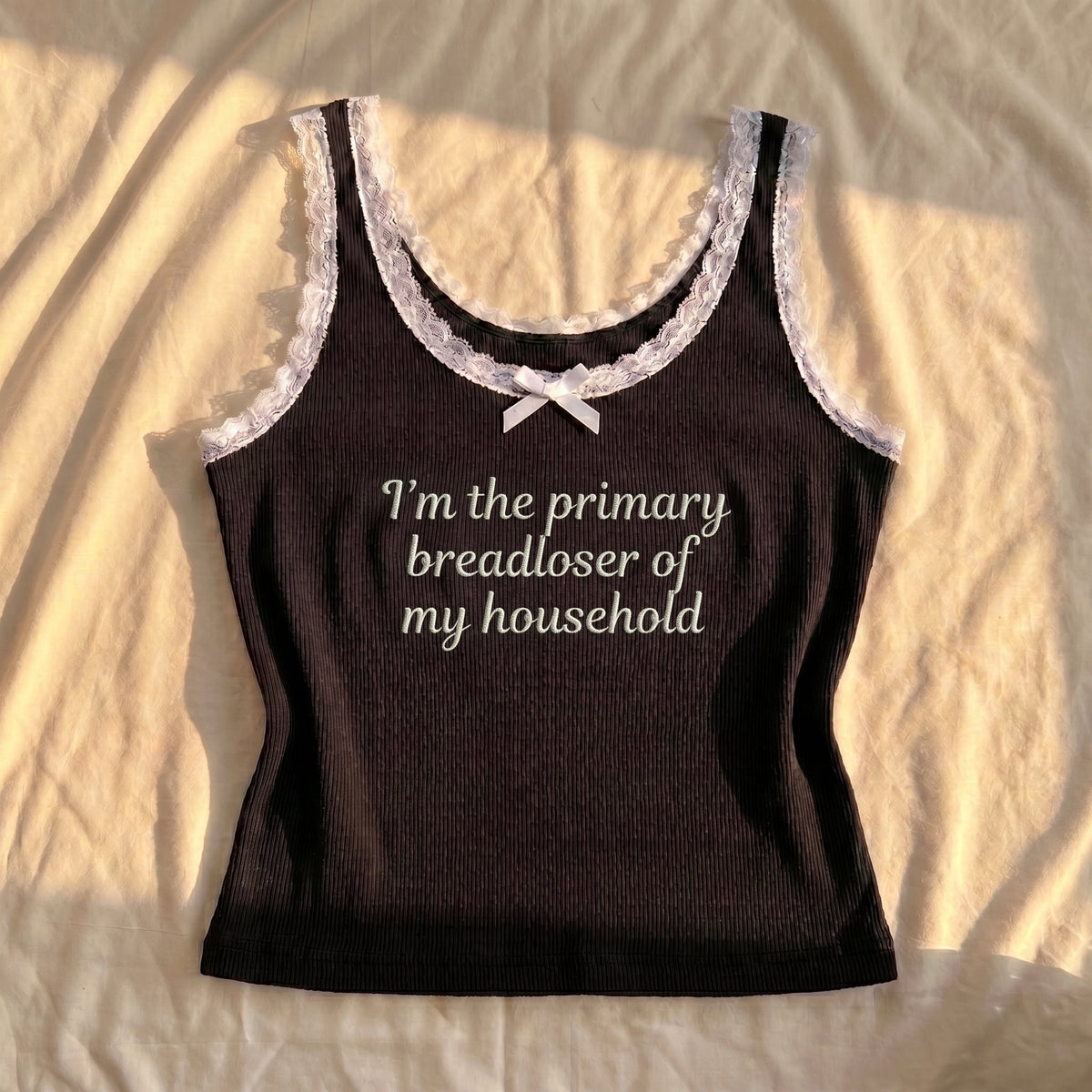 I'm The Primary Breadloser Lace Tank Top