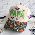 PAPA Neon Gliter Pumpkin Tapestry Brim Hat