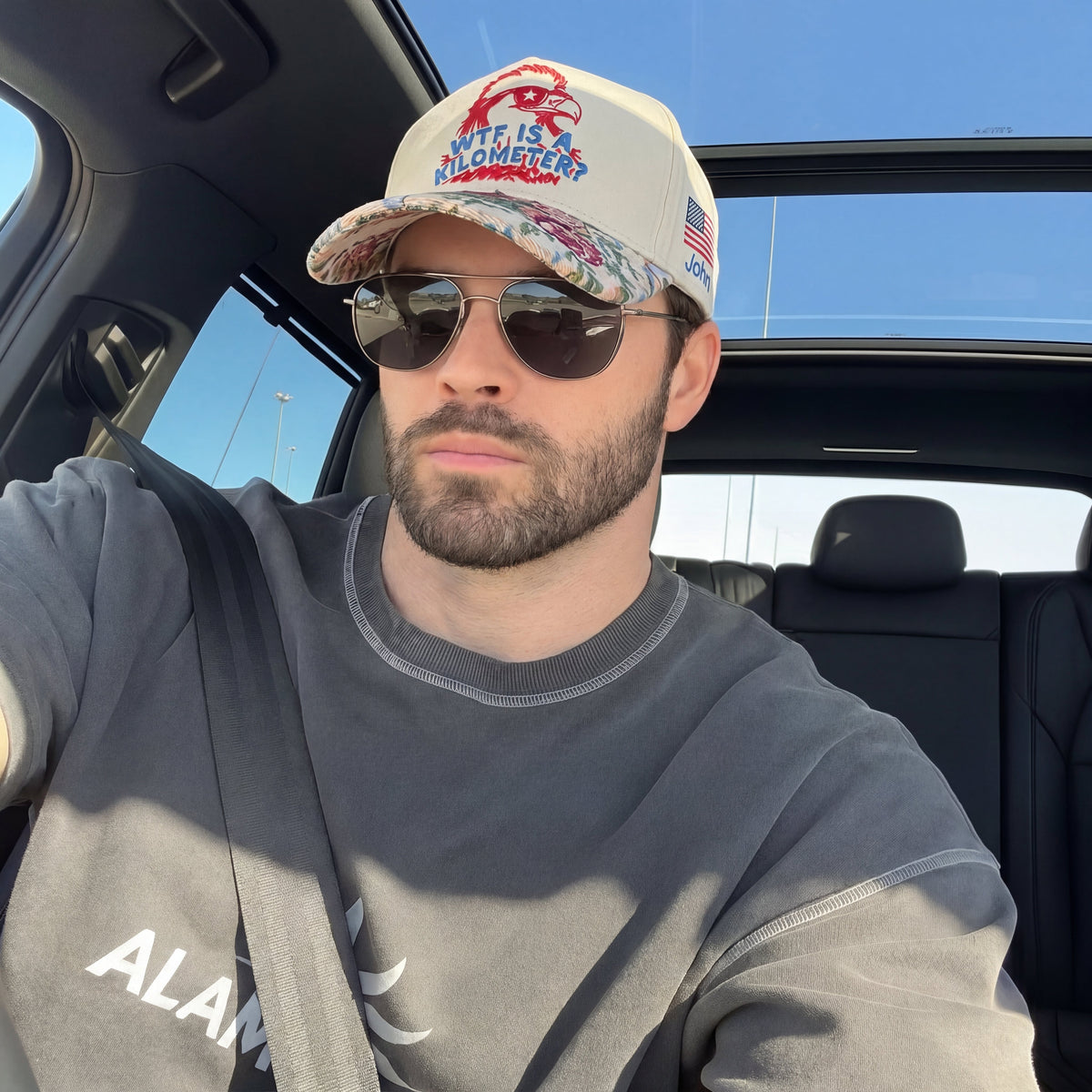 WTF Is A KiloMeter? FLoral Hat