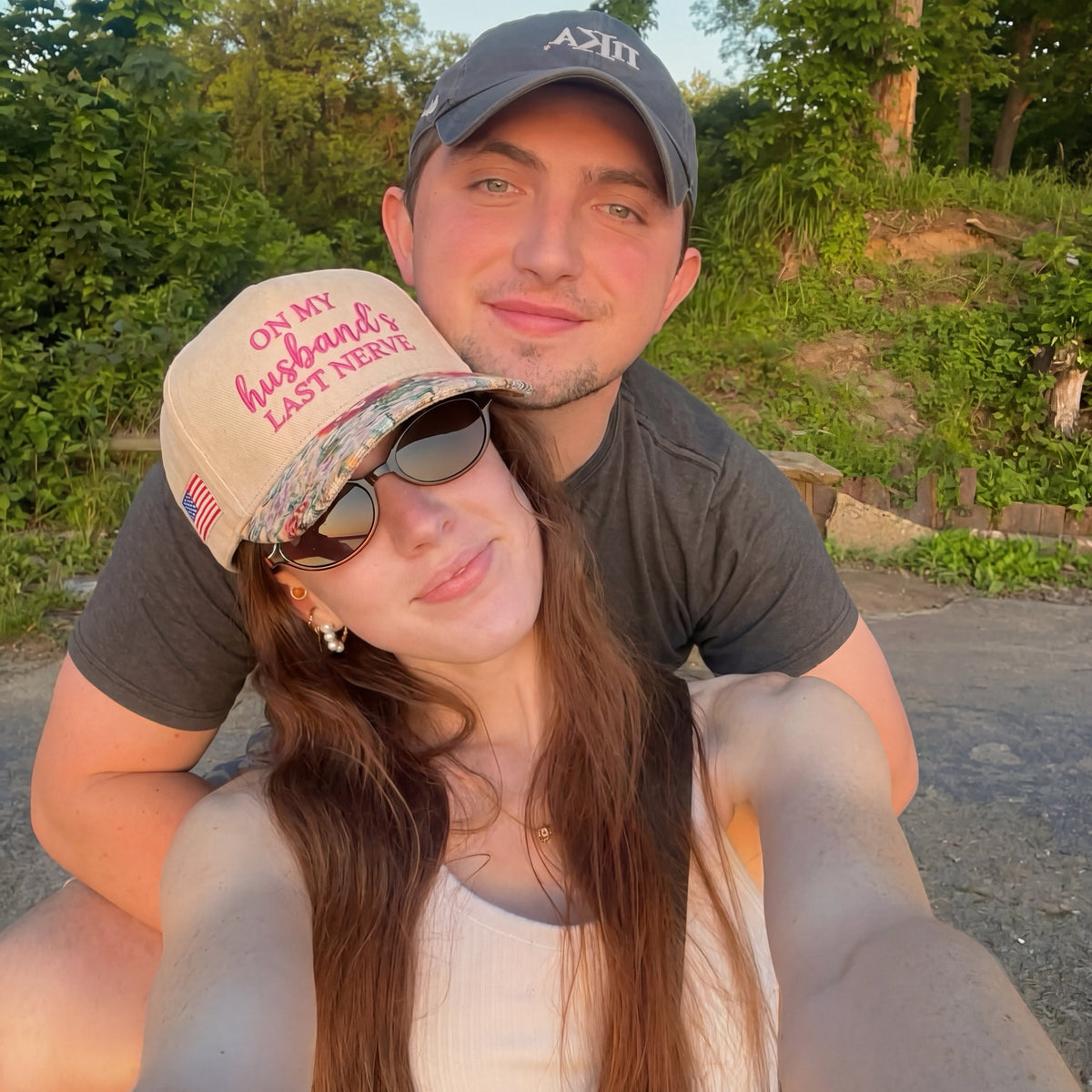 On My Husband Last Nerve FLoral Hat
