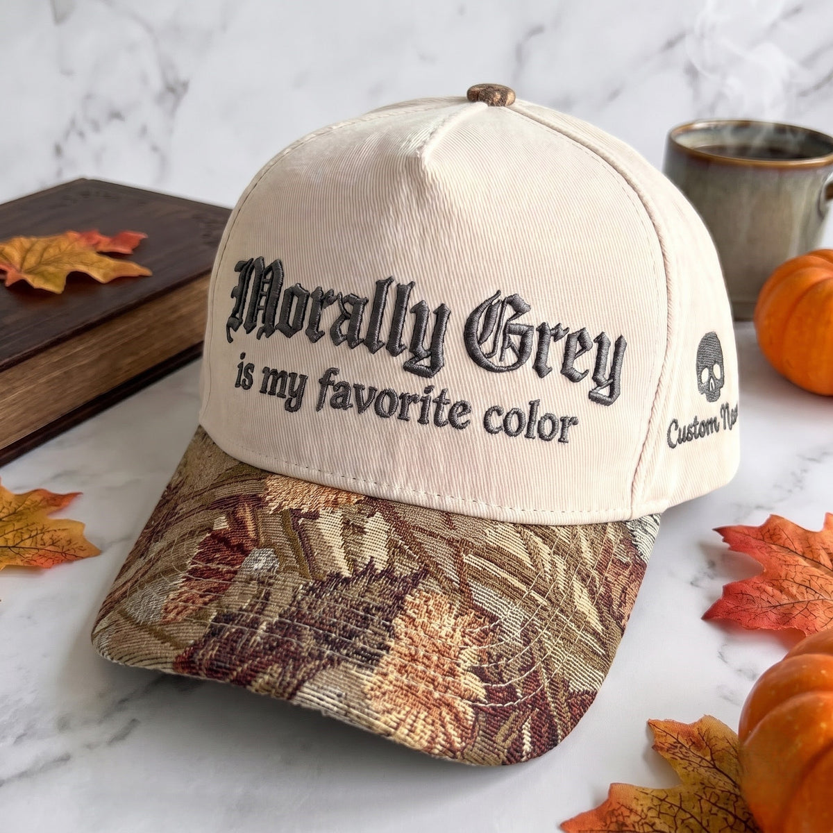 Morally Grey Tapestry Brim Hat