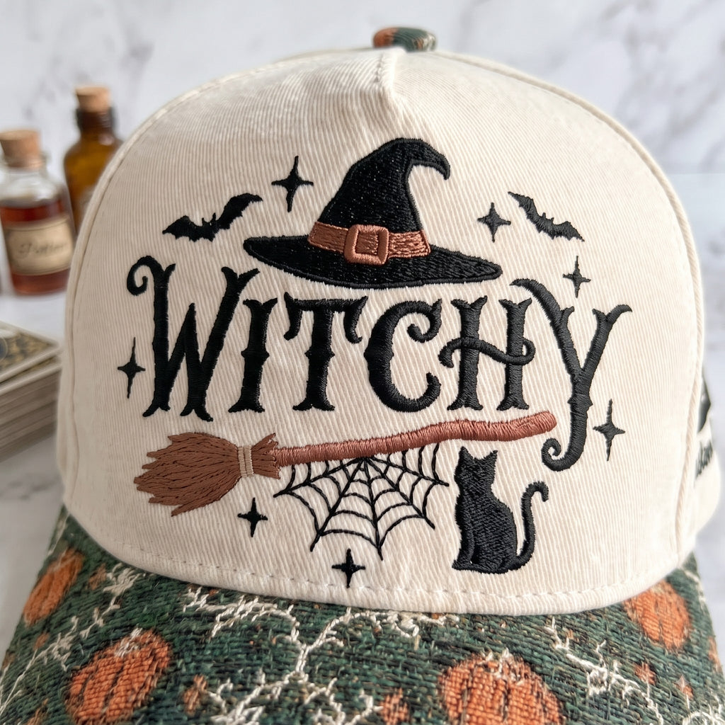 Witchy Tapestry Brim Hat