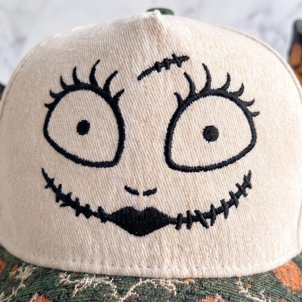 Wifey Sally Pumpkin Tapestry Brim Hat