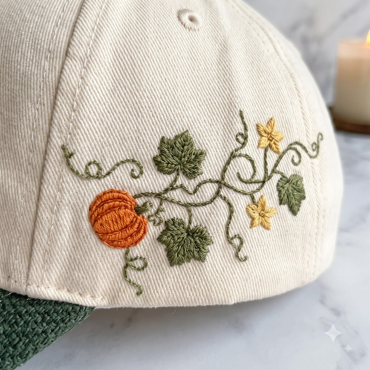 Pumpkin Season Tapestry Brim Hat