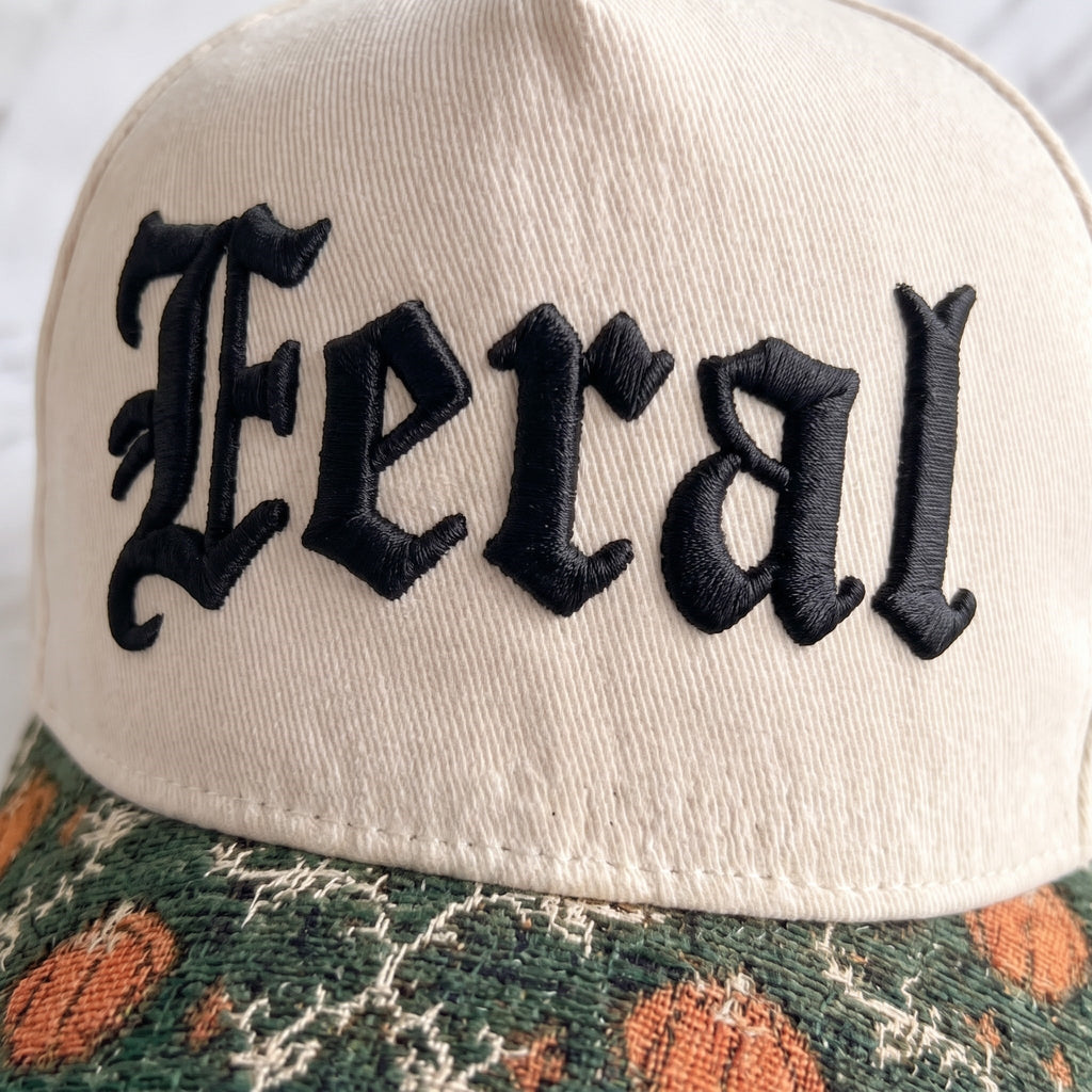 Feral Pumpkin Tapestry Brim Hat