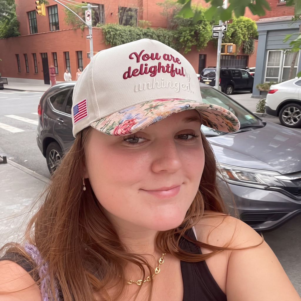 You Are Delightful Tapestry FLoral Hat